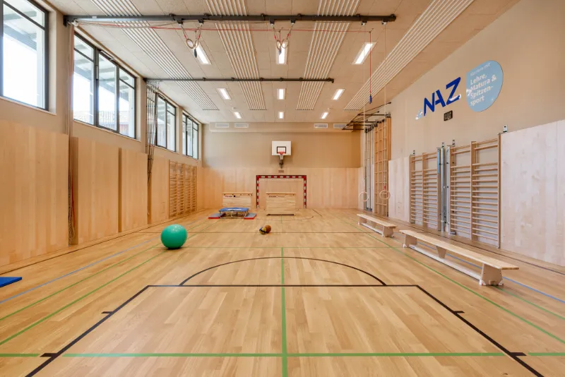 Sporthalle des JUFA Hotels Eisenerz im Rahmen des NAZ.